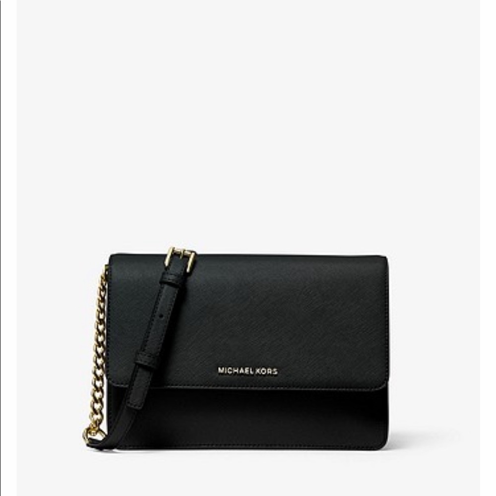 Black Crossbody Michael Kors bag with gold chain
